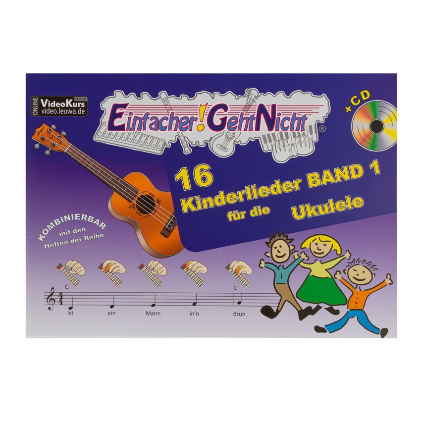 Notenheft - Kinderlieder für Ukulele