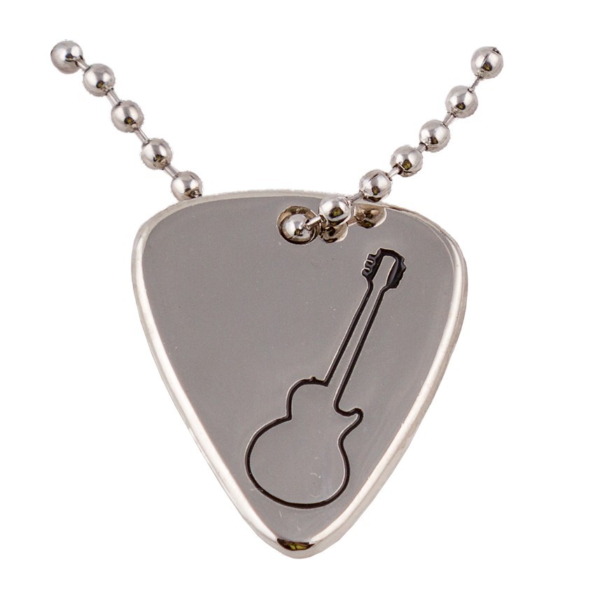 Anhänger Plektrum mit Gitarrensymbol