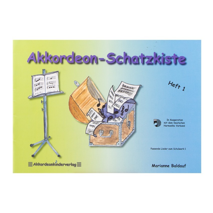 Notenheft -Akkordeon-Schatzkiste Heft 1