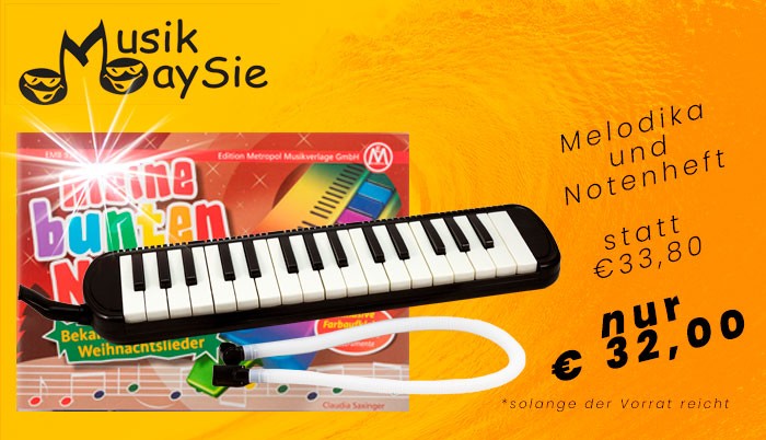 Melodika mit Notenheft