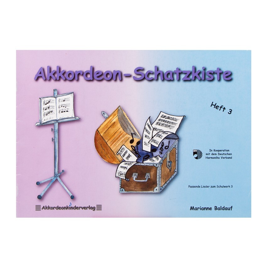 Notenheft -Akkordeon-Schatzkiste Heft 3