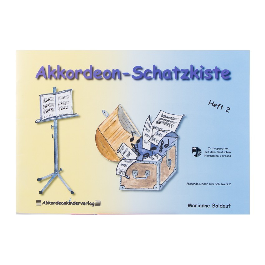 Notenheft -Akkordeon-Schatzkiste Heft 2