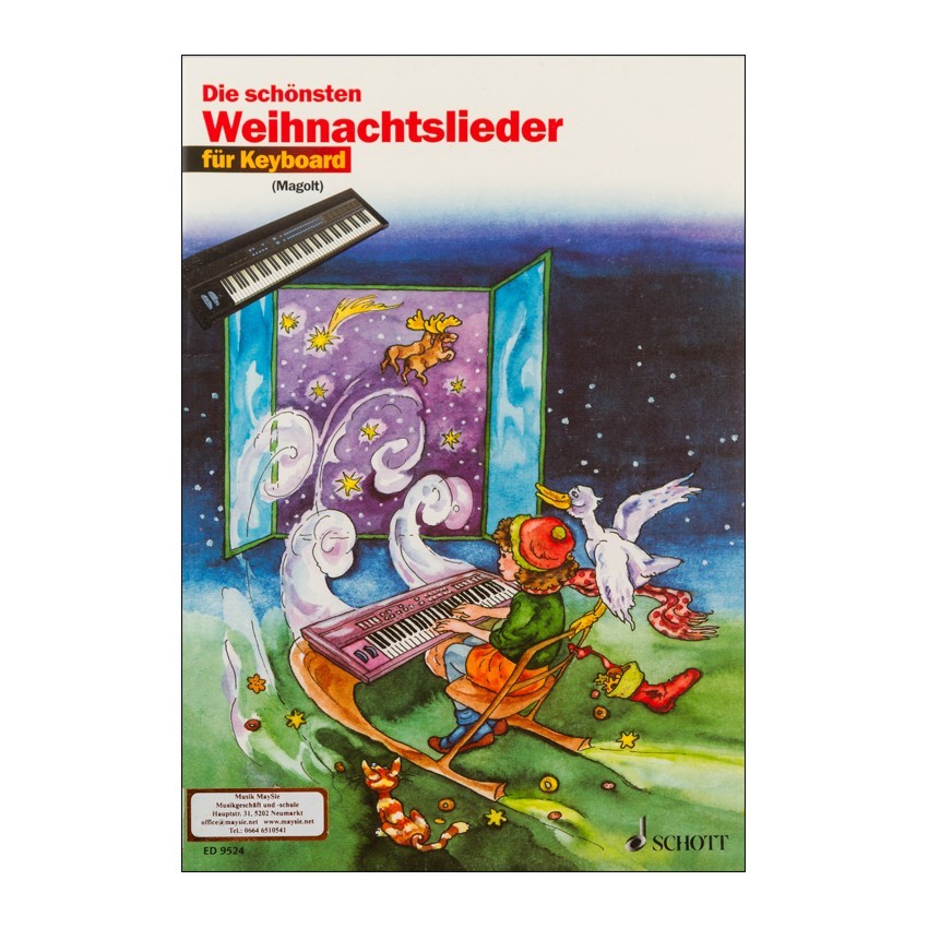 Notenheft Weihnachtslieder - Die schönsten Weihnachtslieder für Keyboard