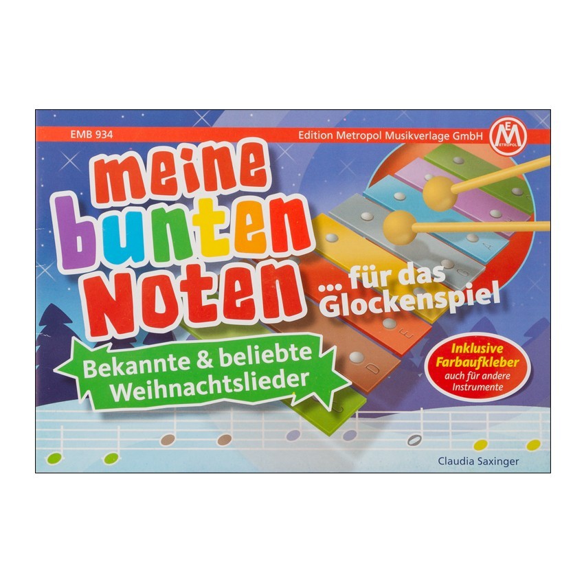 Notenheft Weihnachtslieder - meine bunten Noten