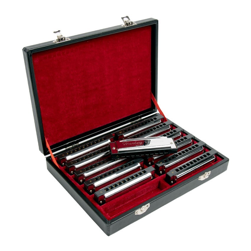 Mundharmonika Harley Benton Blues Harp Set