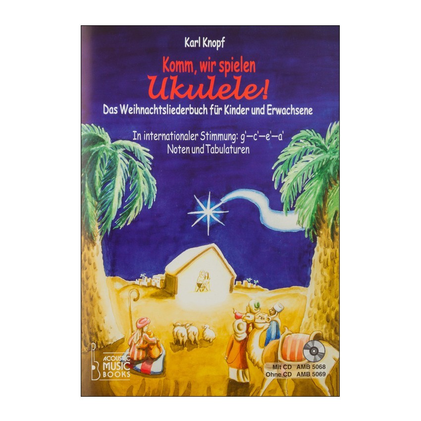 Notenheft Weihnachtslieder - Komm, wir spielen Ukulele!
