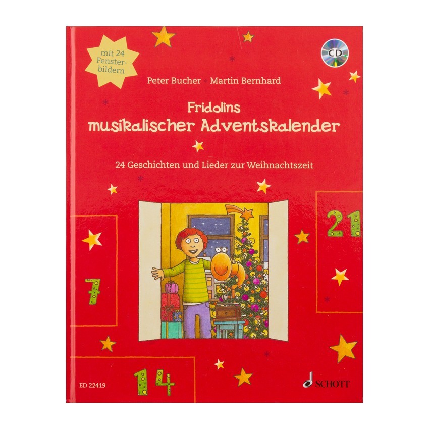 Notenheft Weihnachtslieder - Fridolins musikalischer Adventskalender